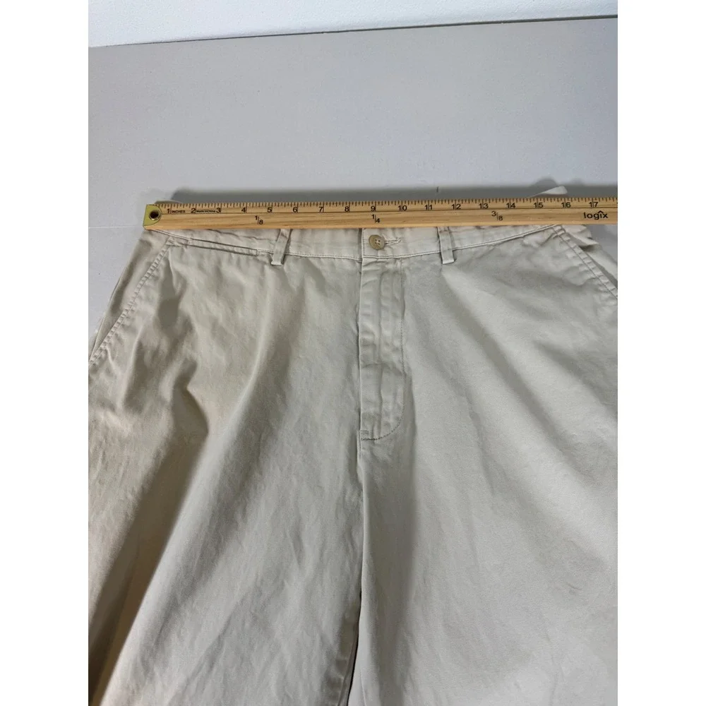Polo Ralph Lauren Mens Classic Fit Chino Pants Beige Cotton Flat Front‎